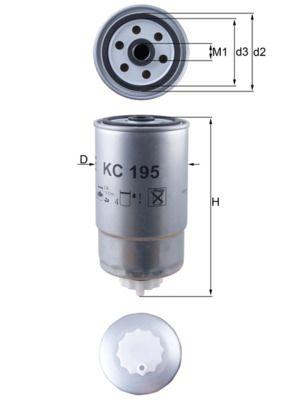 MAHLE Fuel filter