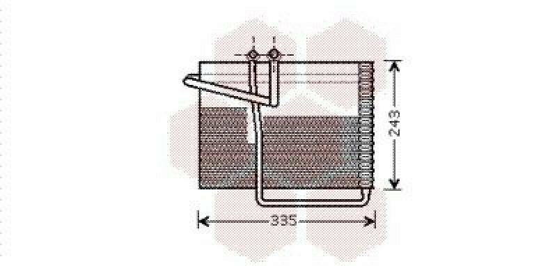 VAN WEZEL Verdampfer, Klimaanlage