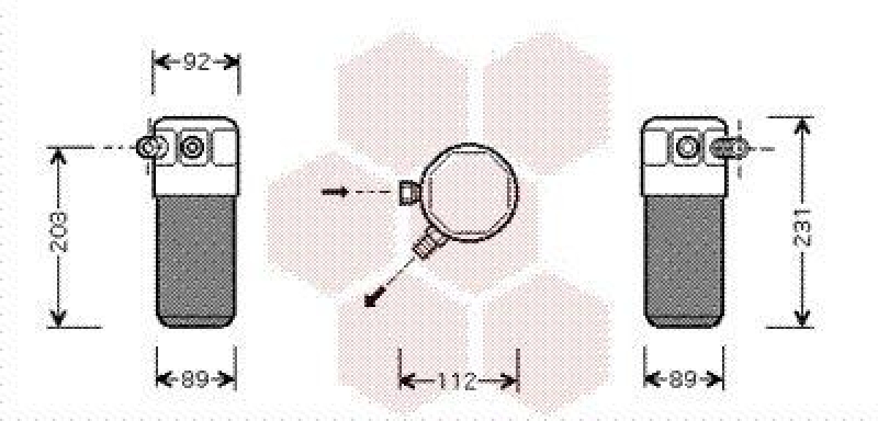 VAN WEZEL Trockner, Klimaanlage 1700D105