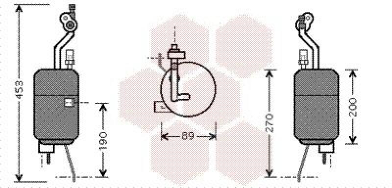 VAN WEZEL Dryer, air conditioning