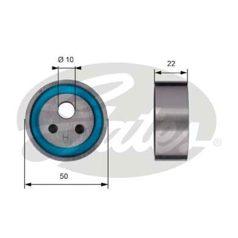 GATES Spannrolle, Zahnriemen PowerGrip®