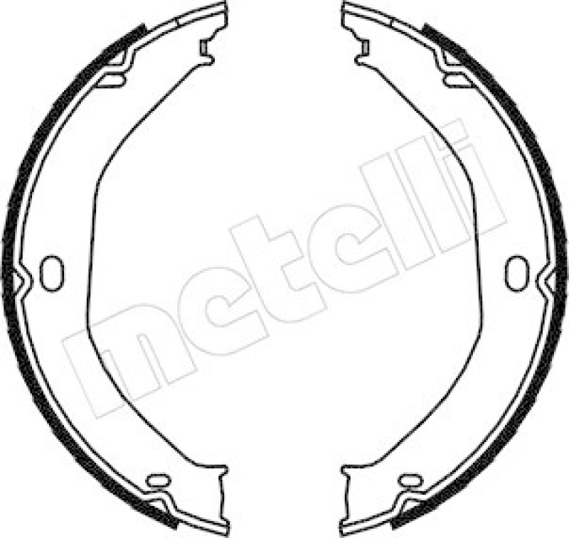 METELLI Brake Shoe Set, parking brake