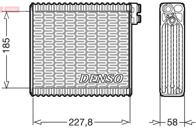 DENSO Evaporator, air conditioning