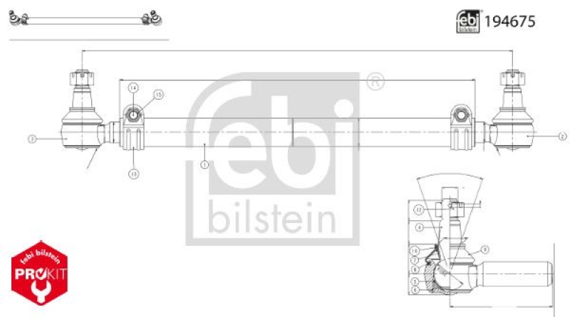 FEBI BILSTEIN Lenkstange ProKit
