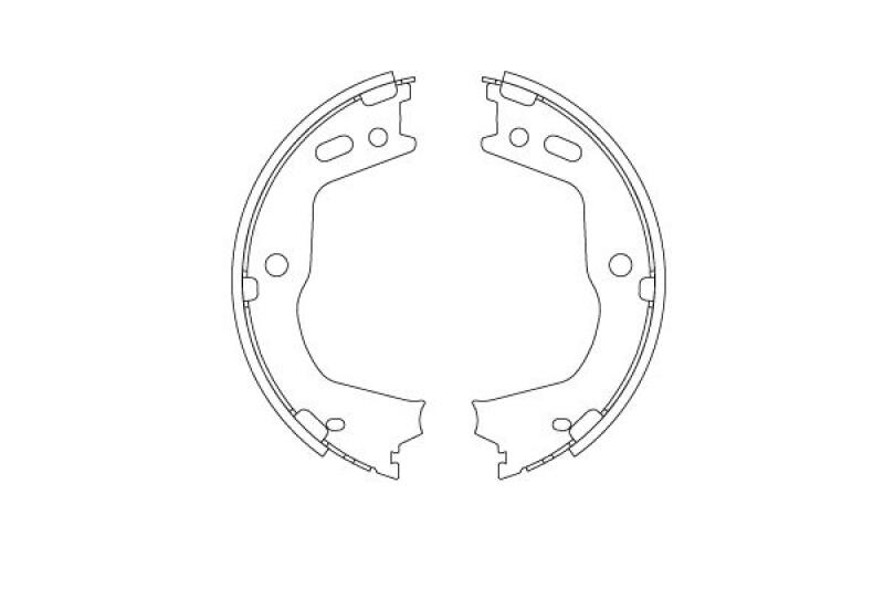 TRW Brake Shoe Set, parking brake