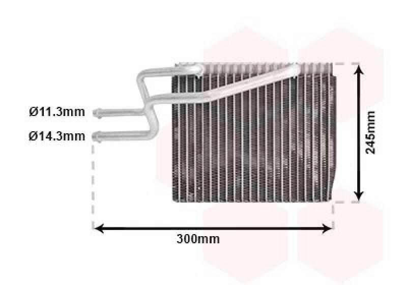 VAN WEZEL Verdampfer, Klimaanlage