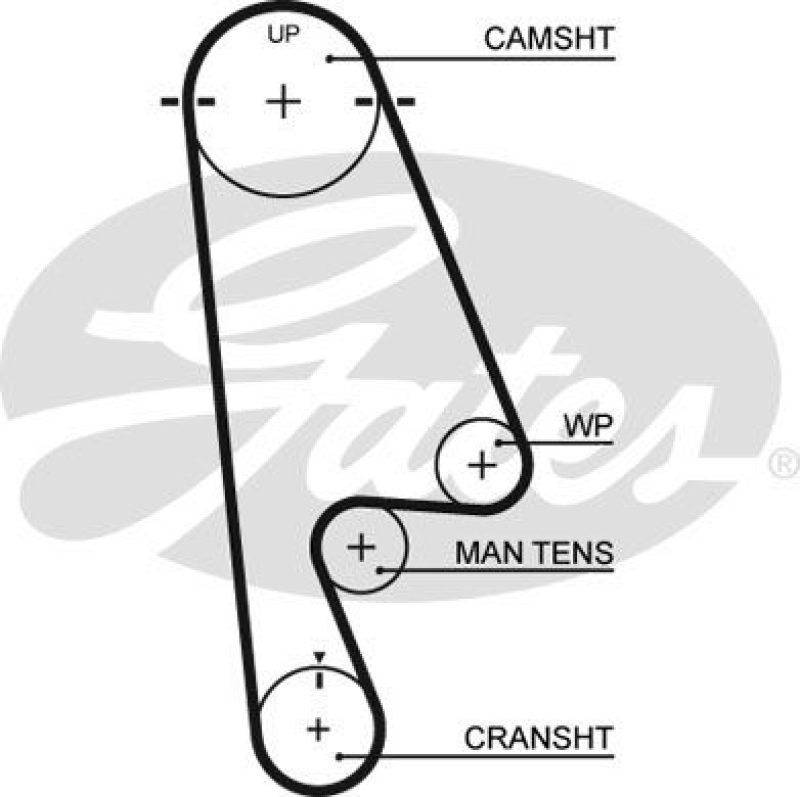 GATES Timing Belt RPM&trade; Racing Timing Belt
