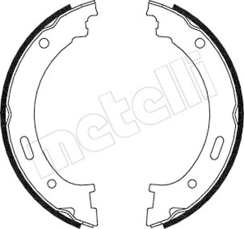 METELLI Brake Shoe Set, parking brake