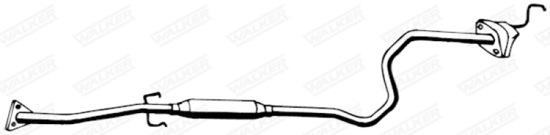 WALKER Mittelschalldämpfer