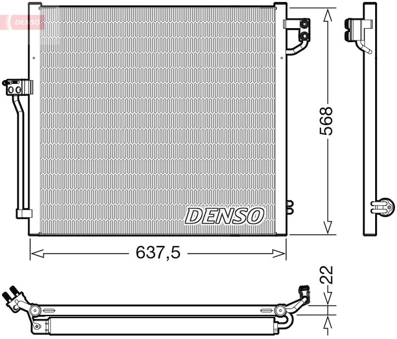 DENSO Kondensator, Klimaanlage