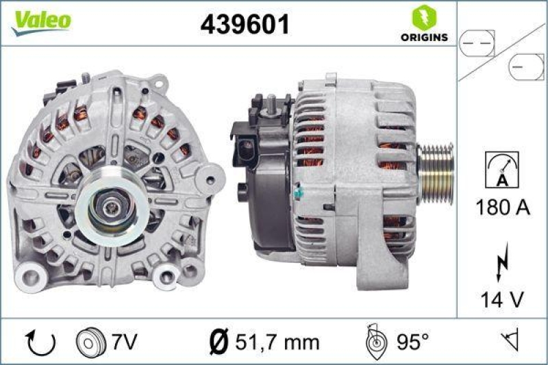 VALEO Generator VALEO ORIGINS NEW OE TECHNOLOGIE