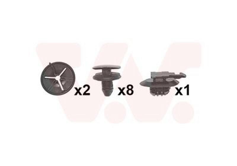 VAN WEZEL Mounting Kit, bumper