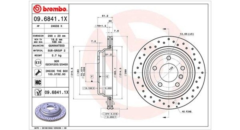 2x MAGNETI MARELLI Bremsscheibe