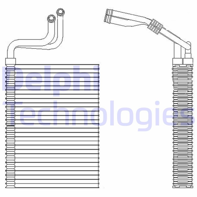 DELPHI Evaporator, air conditioning