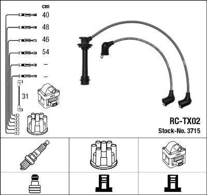 NGK Ignition Cable Kit