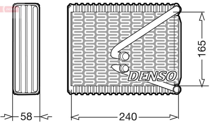 DENSO Verdampfer, Klimaanlage DEV09017