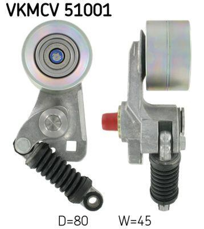 SKF Tensioner Pulley, v-ribbed belt