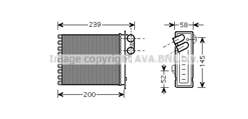 AVA QUALITY COOLING Heat Exchanger, interior heating