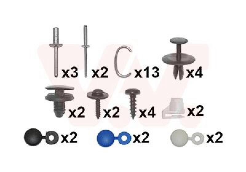 VAN WEZEL Mounting Kit, bumper