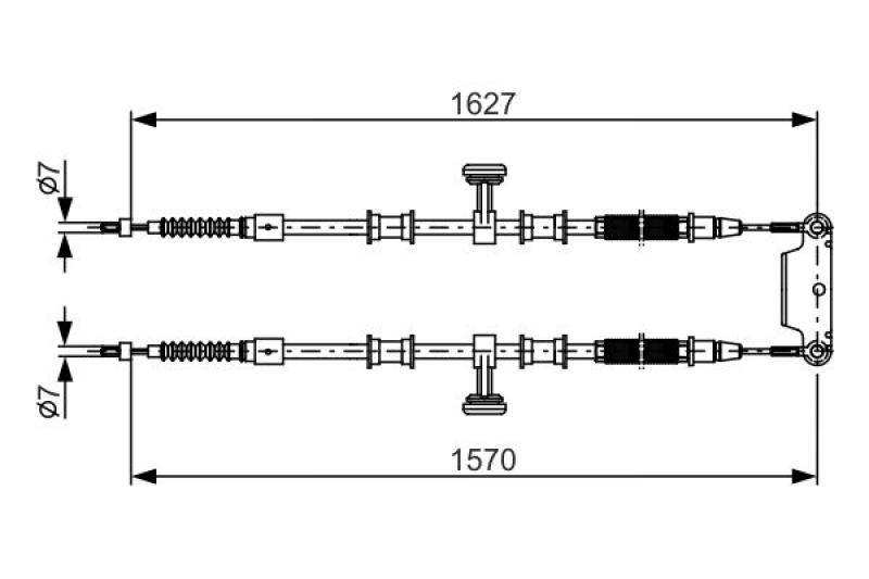 BOSCH Seilzug, Feststellbremse 1 987 482 147