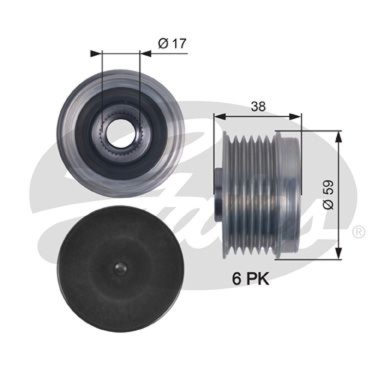 GATES Generatorfreilauf DriveAlign&reg; OAP7130