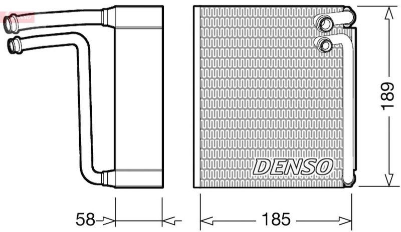 DENSO Evaporator, air conditioning