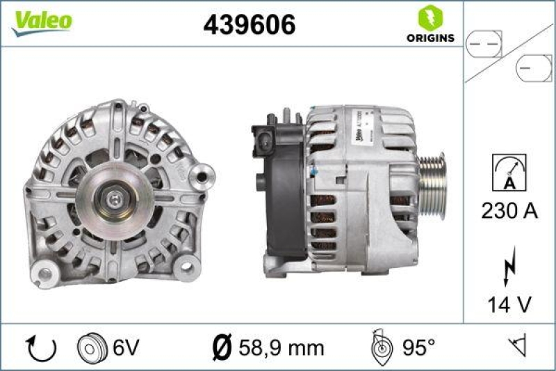 VALEO Generator VALEO ORIGINS NEW OE TECHNOLOGIE