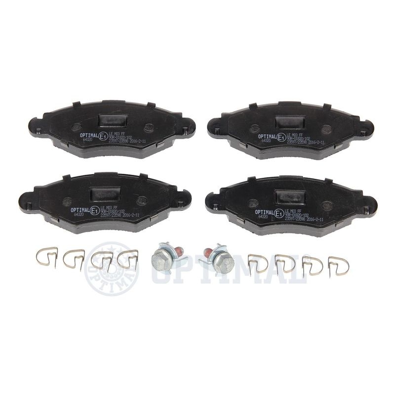 OPTIMAL Brake Pad Set, disc brake