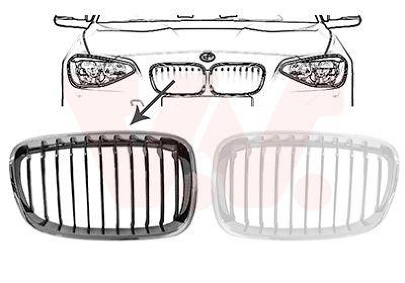 VAN WEZEL Radiator Grille