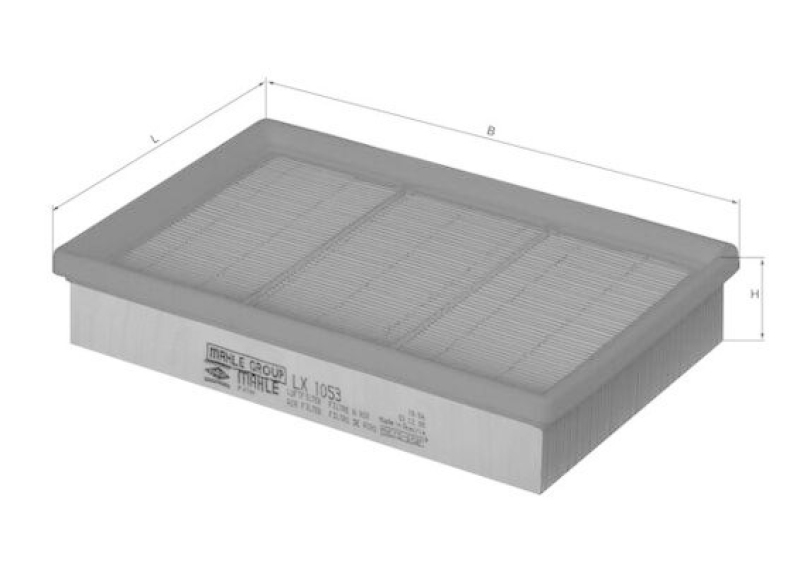 MAHLE ORIGINAL Luftfilter LX 1053