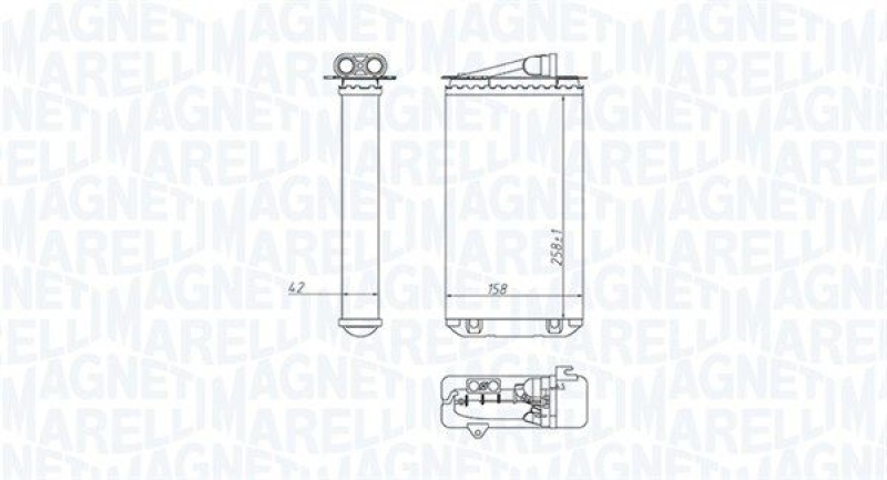 MAGNETI MARELLI Wärmetauscher, Innenraumheizung