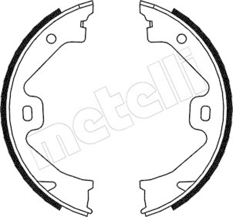 METELLI Brake Shoe Set, parking brake