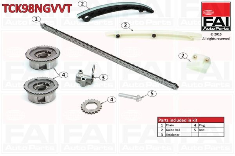 FAI AutoParts Steuerkettensatz TCK98NGVVT