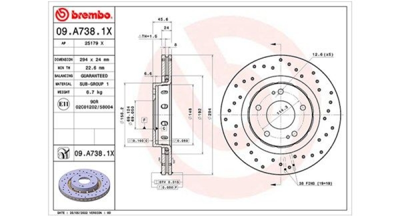 2x MAGNETI MARELLI Bremsscheibe