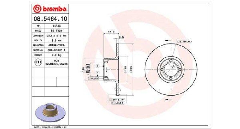 2x MAGNETI MARELLI Brake Disc