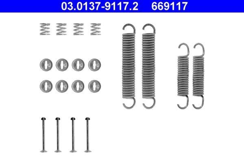 ATE Accessory Kit, brake shoes
