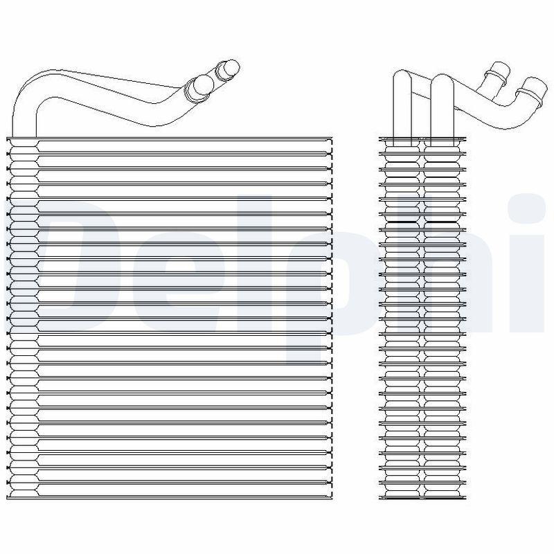 DELPHI Evaporator, air conditioning