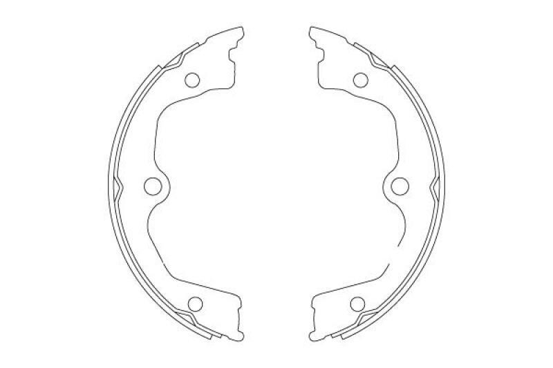 TRW Brake Shoe Set, parking brake