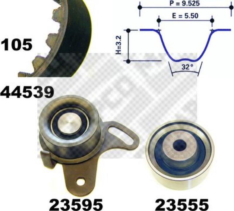 MAPCO Timing Belt Set