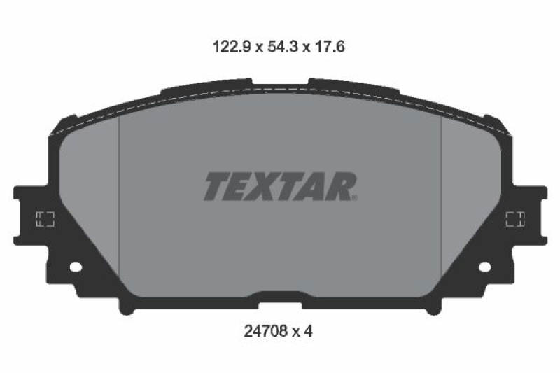 TEXTAR Bremsbelagsatz, Scheibenbremse 2470801
