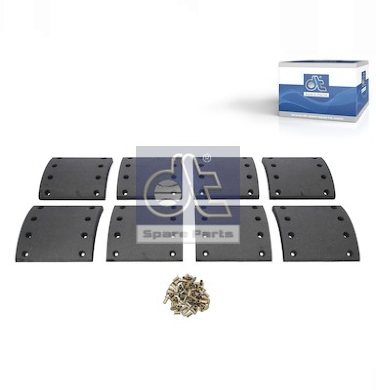 DT Spare Parts Brake Lining Kit, drum brake