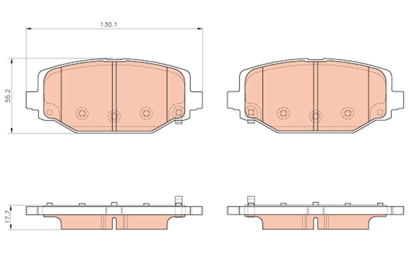 TRW Brake Pad Set, disc brake