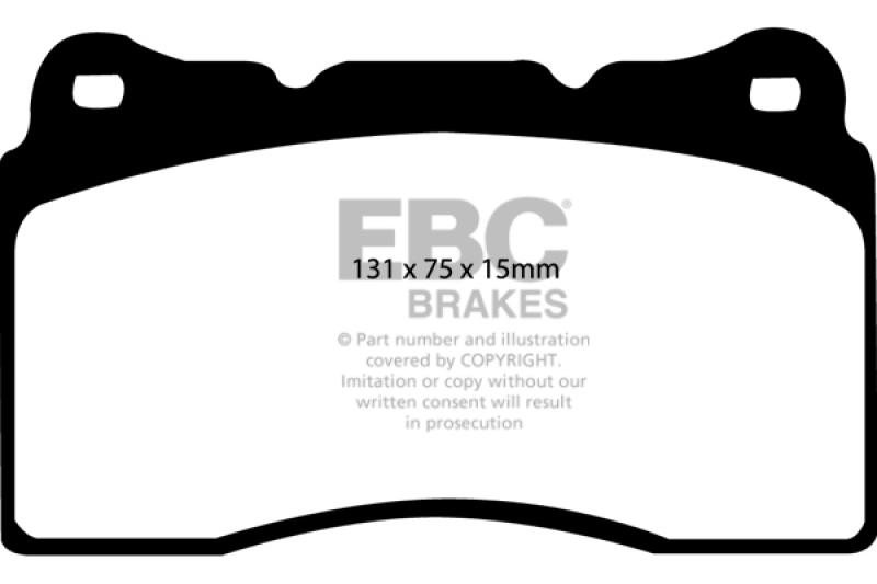 EBC Brakes Bremsbelagsatz, Scheibenbremse