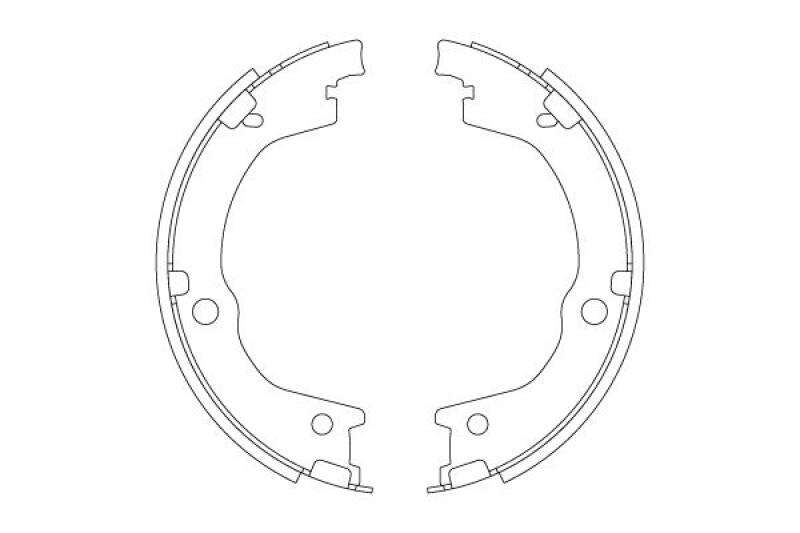 TRW Brake Shoe Set, parking brake