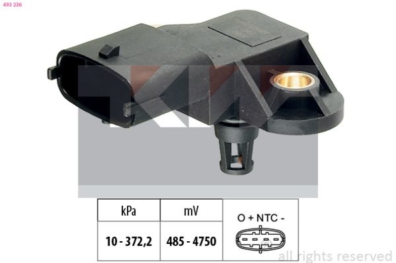 KW Luftdrucksensor, Höhenanpassung Made in Italy - OE Equivalent