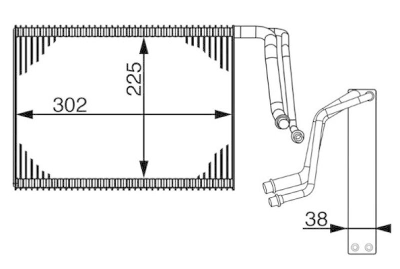 MAHLE Verdampfer, Klimaanlage BEHR