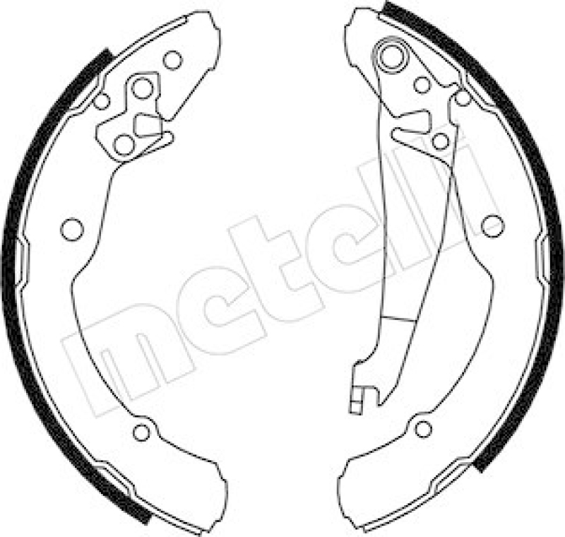 METELLI Bremsbackensatz