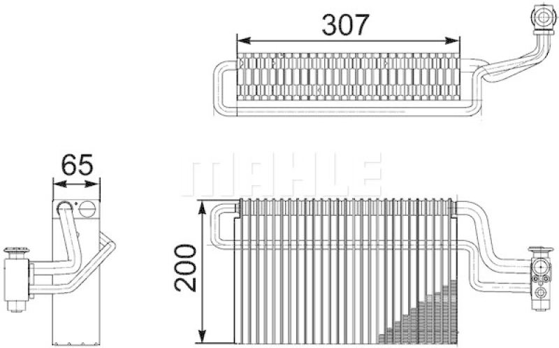 MAHLE Evaporator, air conditioning BEHR *** PREMIUM LINE ***