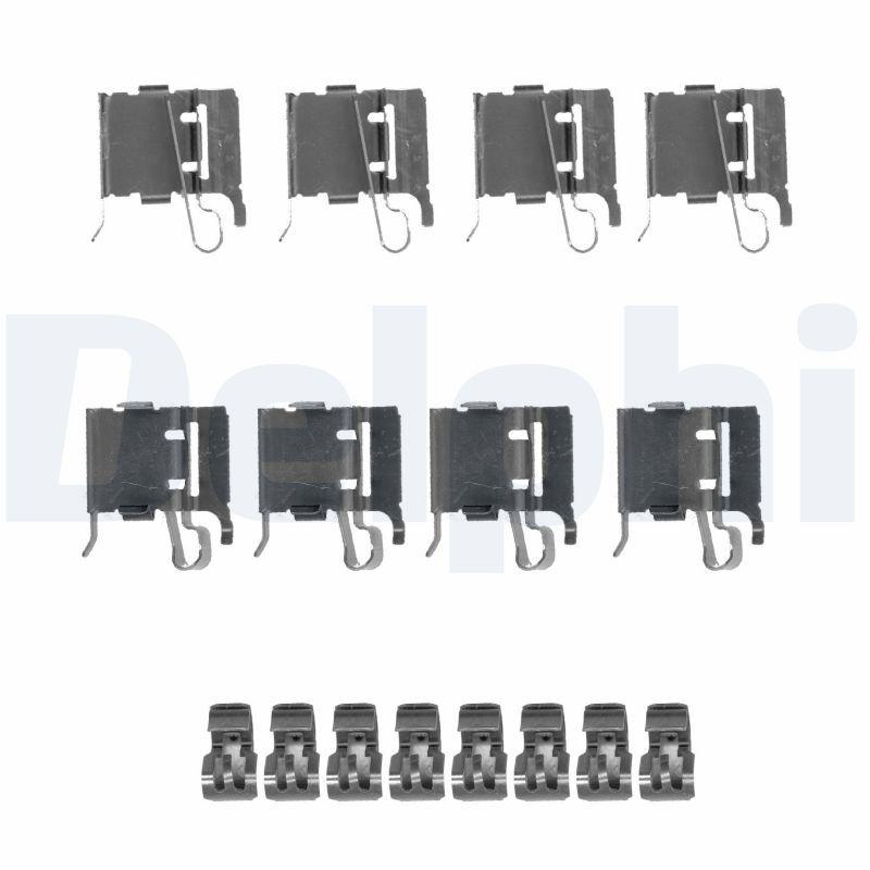 DELPHI Zubeh&ouml;rsatz, Scheibenbremsbelag LX0491