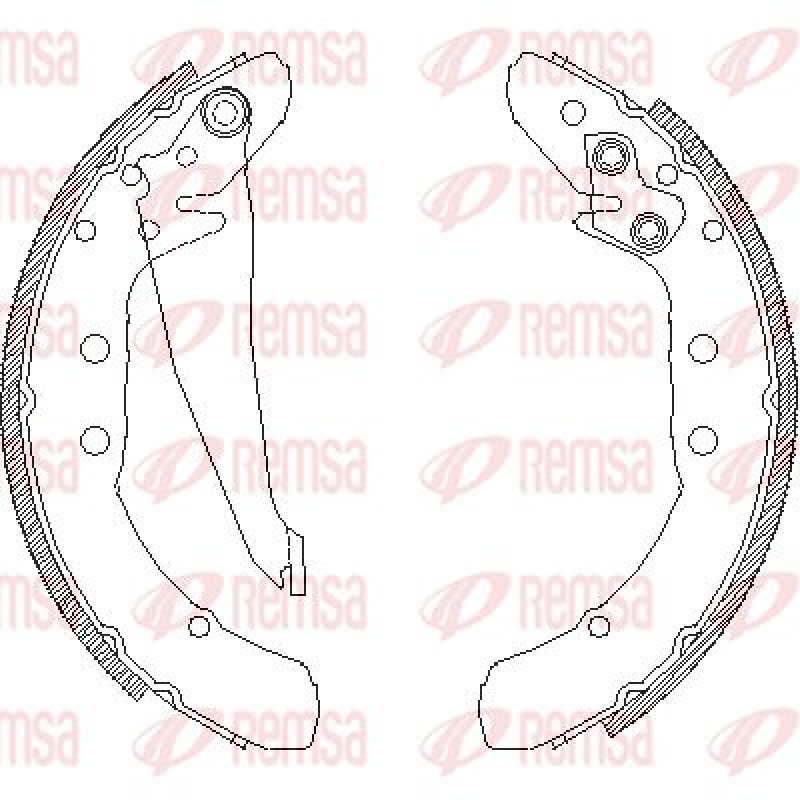 REMSA Brake Shoe Set